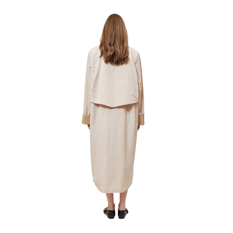 Sun Set Go MATHIEW MONOCHROME TRENCH COAT (SSGSU25001 Beige)