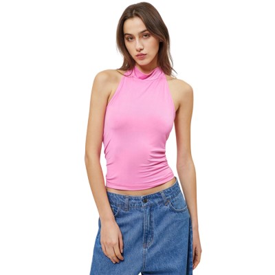 Sun Set Go JULES TURTLENECK TOP (SSGSU25004 Pink)