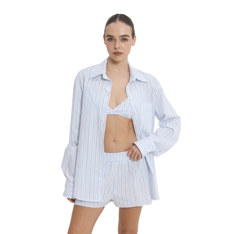 Sun Set Go REINA SHIRT (SSGSU26010 Blue Stripes)