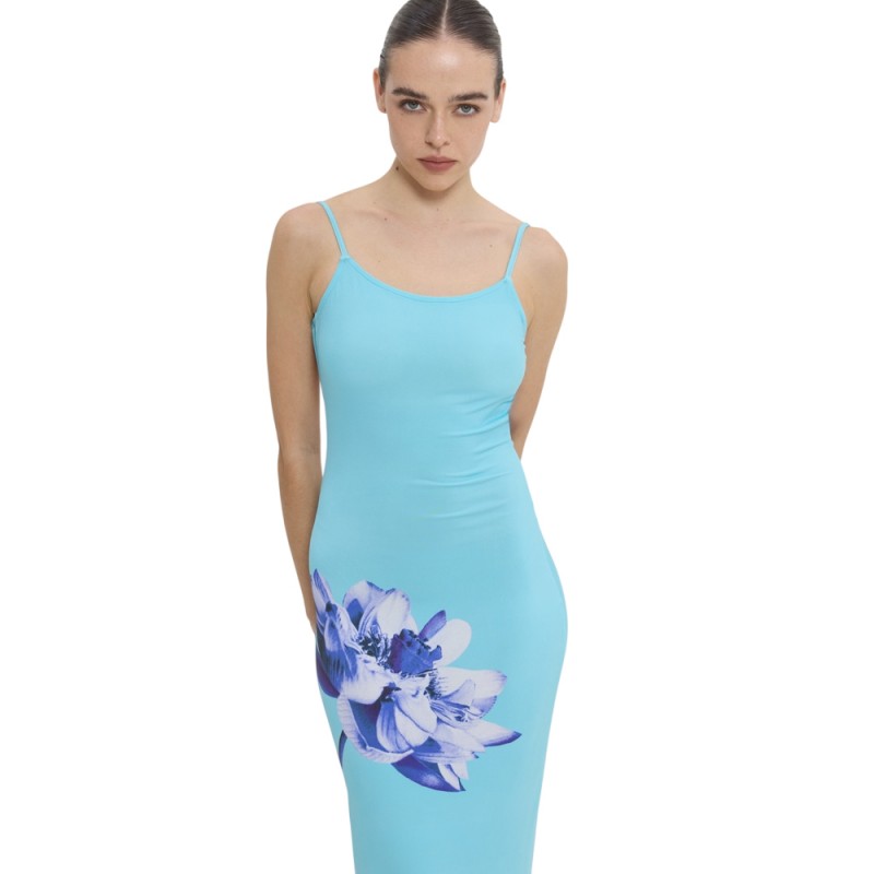 Sun Set Go VERONICA DRESS (SSGSU26032 Aqua Floral)