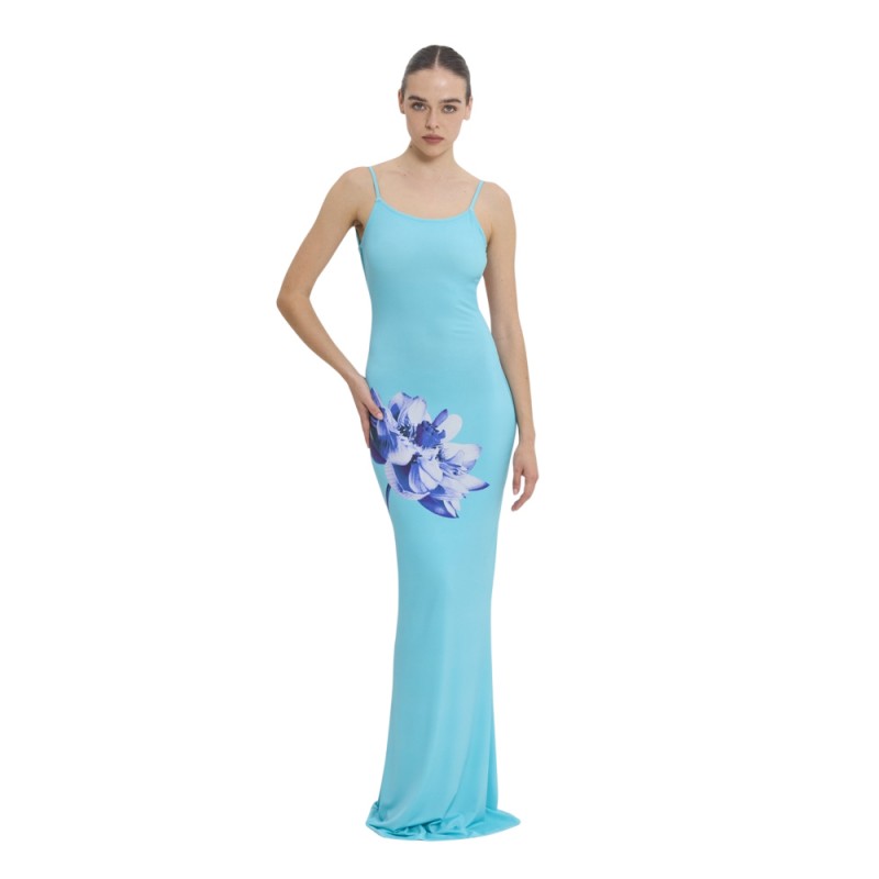 Sun Set Go VERONICA DRESS (SSGSU26032 Aqua Floral)