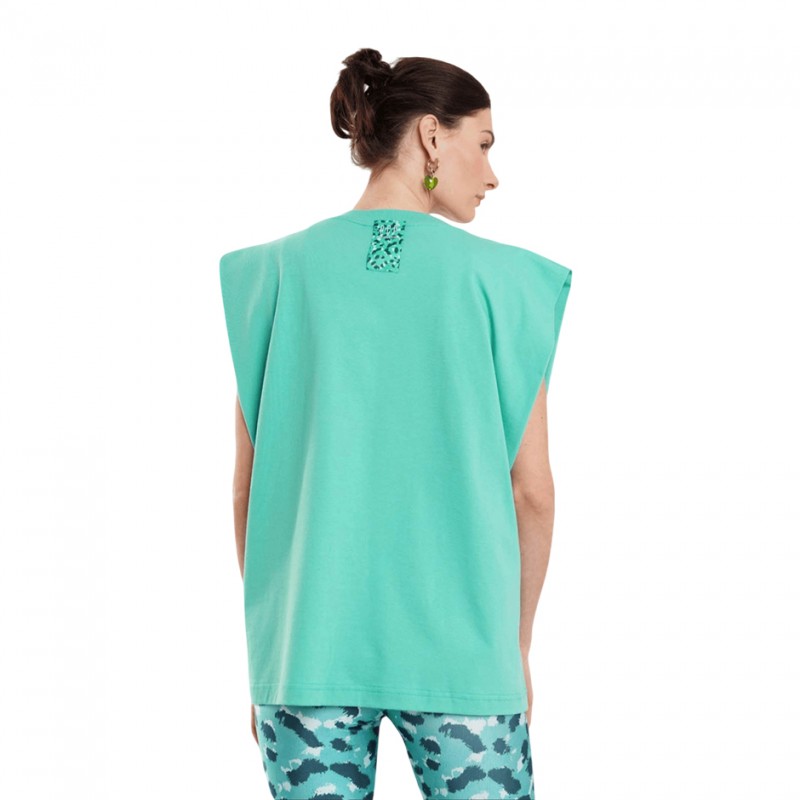 PCP LEOPARD SLEEVELESS ΜΠΛΟΥΖΑΚΙ ΑΜΑΝΙΚΟ (SSLET0003 Green)