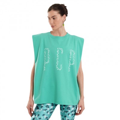 PCP LEOPARD SLEEVELESS ΜΠΛΟΥΖΑΚΙ ΑΜΑΝΙΚΟ (SSLET0003 Green)