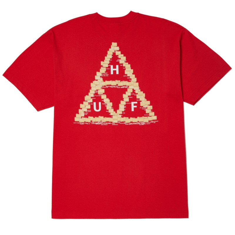 HUF DESKTOP S/S TEE (TS02400 TOMATO)