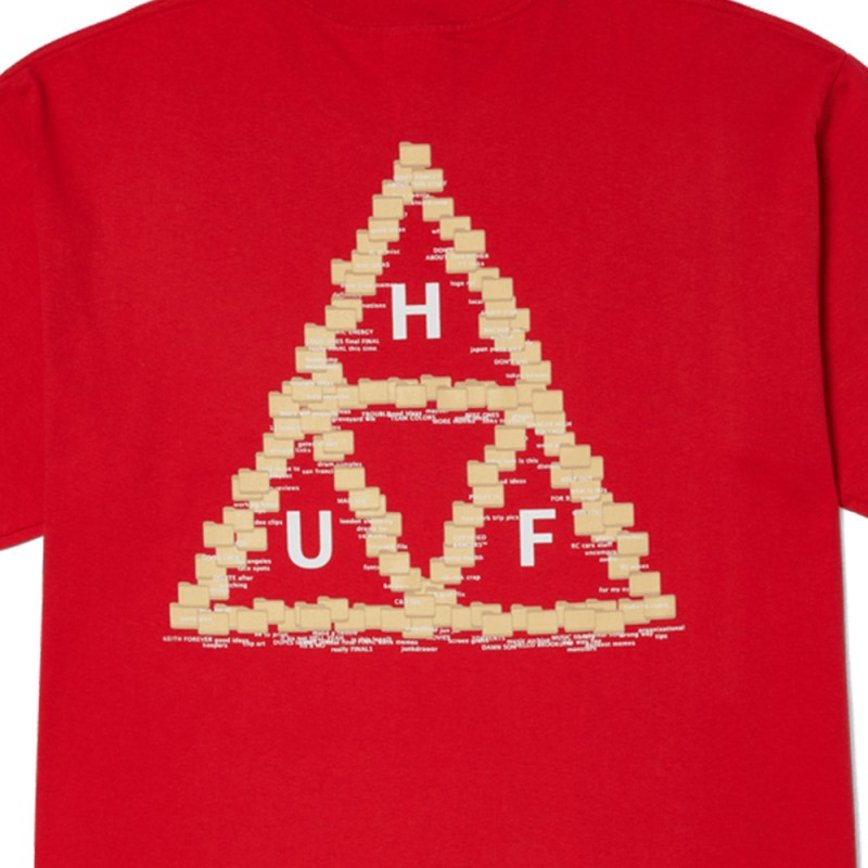 HUF DESKTOP S/S TEE (TS02400 TOMATO)