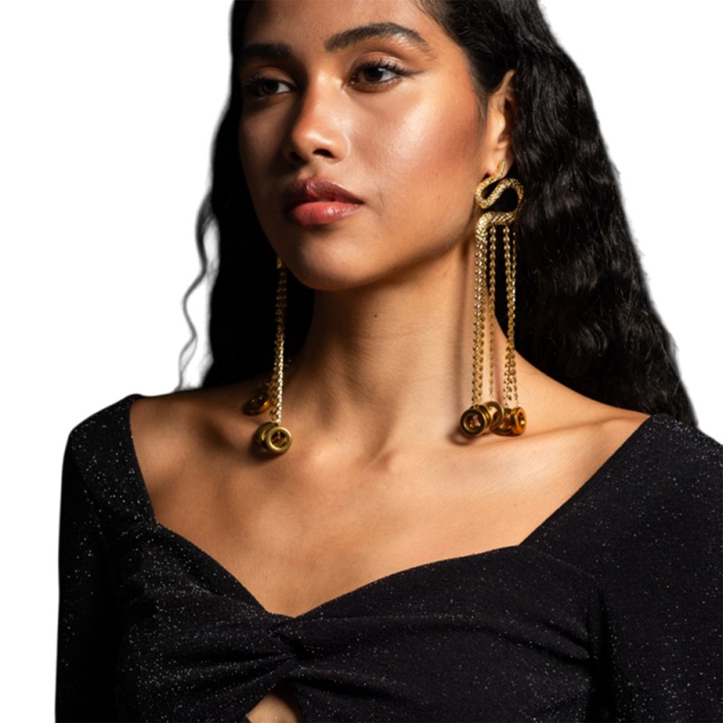 Peace and Chaos STELLAR CROP TOP (W24220 BLACK)