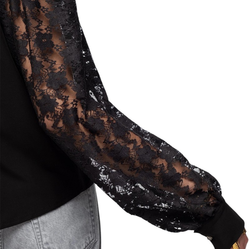 Peace and Chaos POETRY TOP (W25220 BLACK)