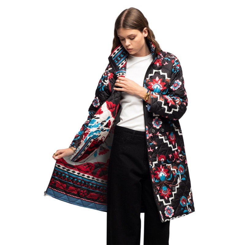 Peace and Chaos MYTHICAL /ROMANCER PUFFER DOUBLE FACED (W25805 TYPOS)