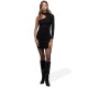 Peace and Chaos OBSIDIAN BODYCON DRESS (W25927 BLACK)