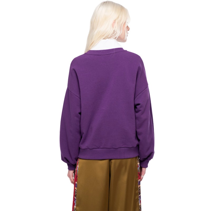 Peace and Chaos OLD-SCHOOL SWEATER (W26201 PURPLE)