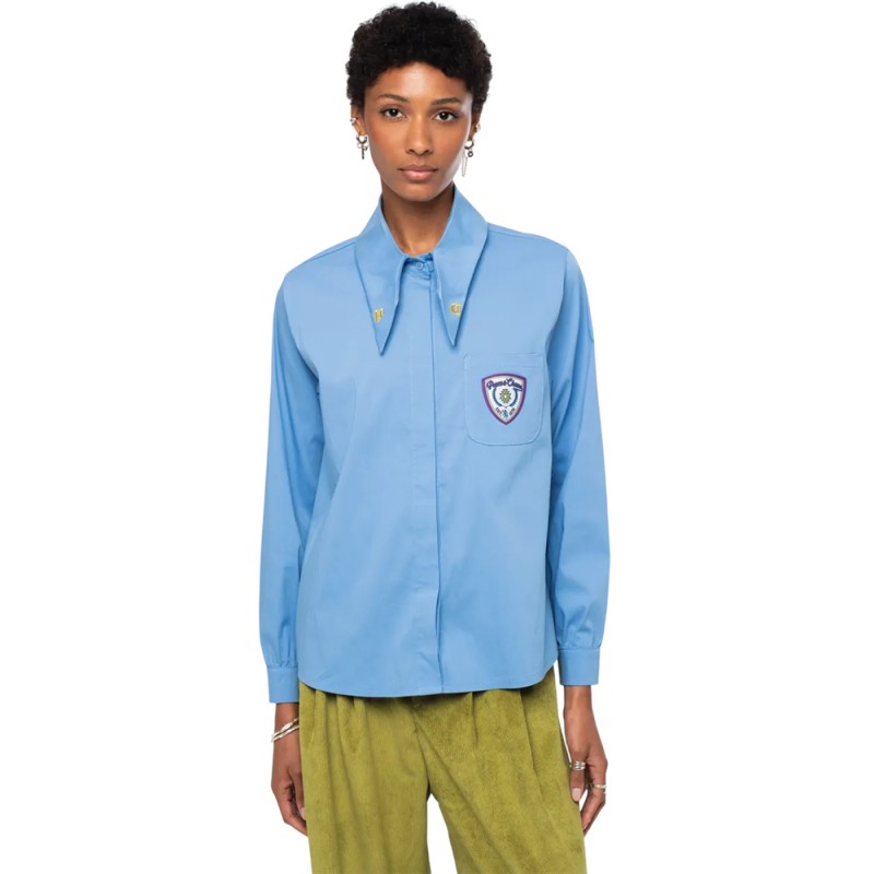 Peace and Chaos POSH SHIRT - Cotton (W26214 LIGHT BLUE)