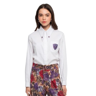 Peace and Chaos POSH SHIRT - Cotton (W26214 WHITE)