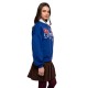 Peace and Chaos VARSITY SWEATER (W26238 BLUE)
