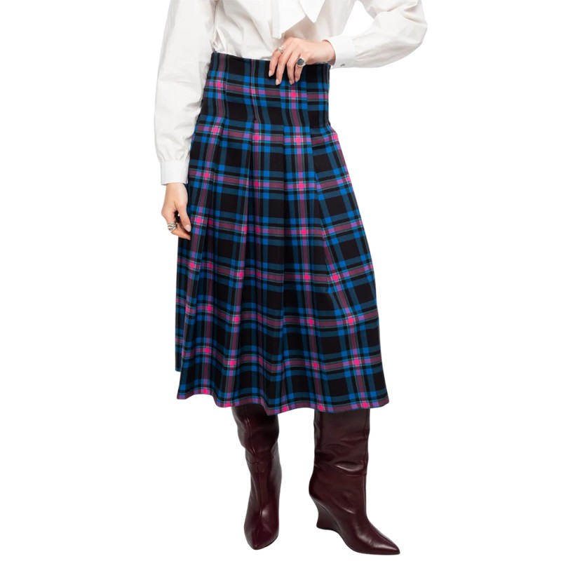 Peace and Chaos PREPPY MIDI SKIRT (W26305 TYPOS)