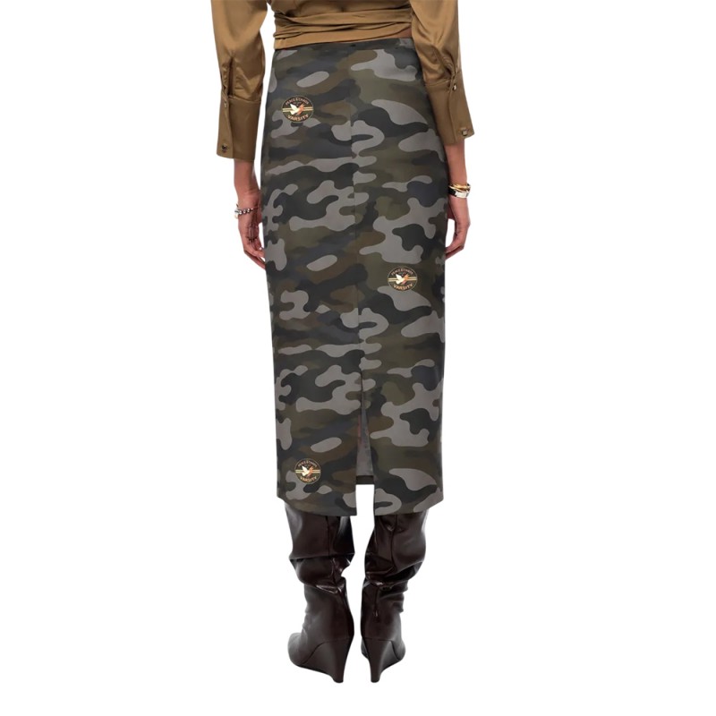 Peace and Chaos CAMOUFLAGE MIDI SKIRT (W26322 TYPOS)
