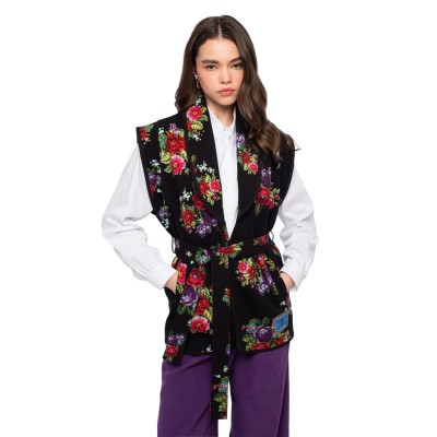 Peace and Chaos BOUQUET WAISTCOAT - Cotton (W26801 TYPOS)