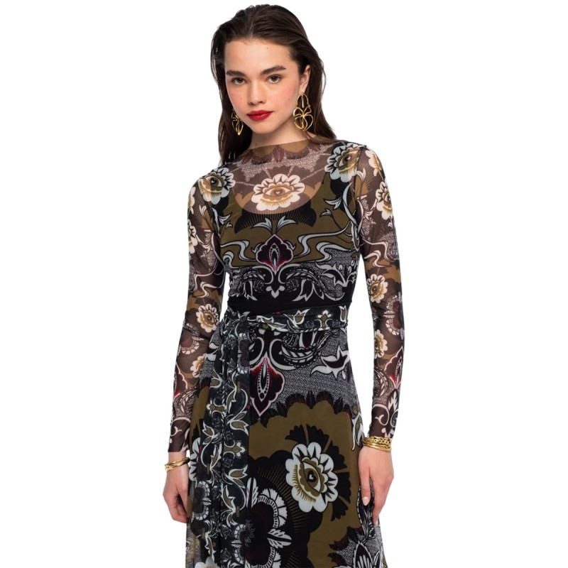 Peace and Chaos BLOOM LONG DRESS - Mesh (W26900 TYPOS)