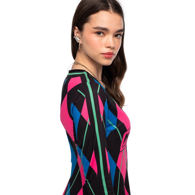 Peace and Chaos ARGYLE LONG DRESS (W26919 TYPOS)