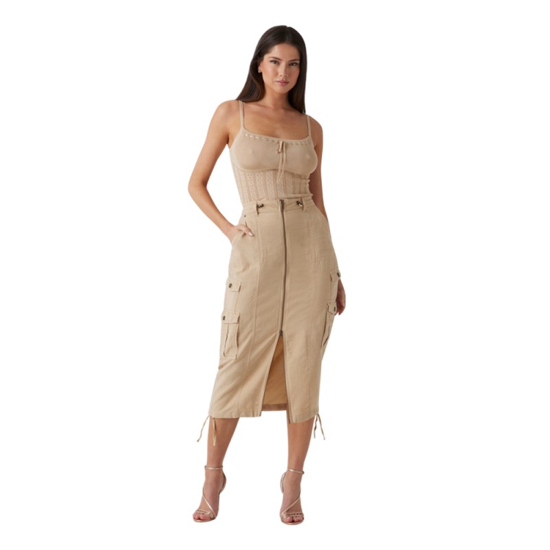 Guess CASEY CARGO SKIRT ΦΟΥΣΤΑ (W5GD1HWG8N0 F14Z)