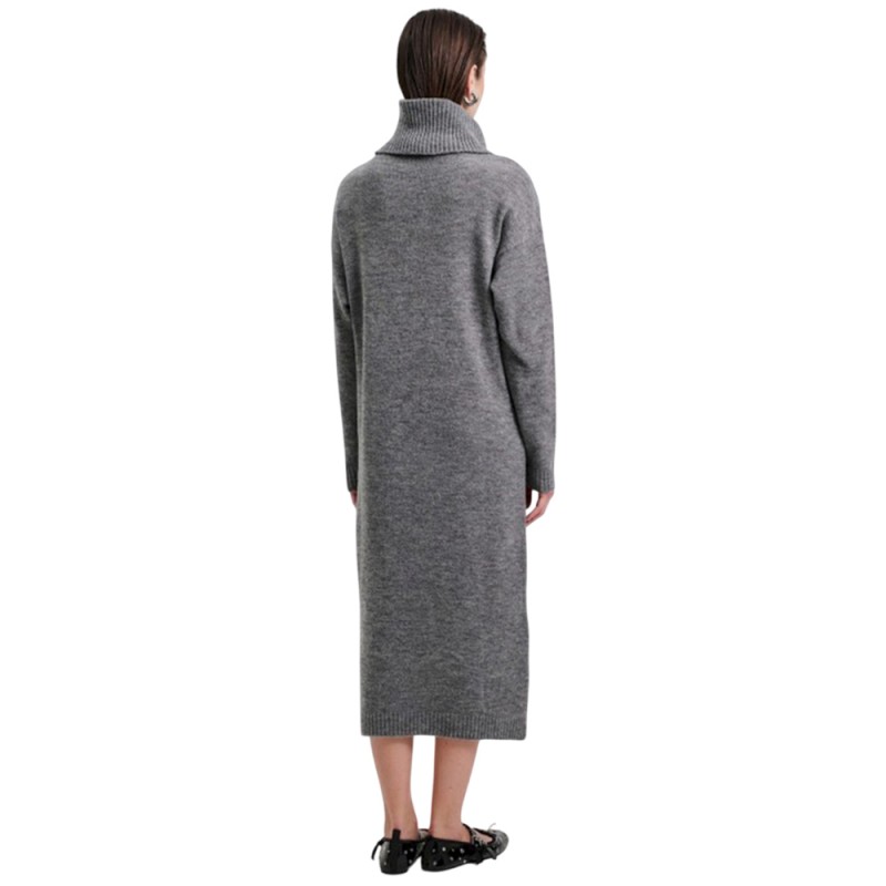 Combos Knitwear ΦΟΡΕΜΑ ΖΙΒΑΓΚΟ ΜΑΞΙ (W5THDZ0080 GREY)