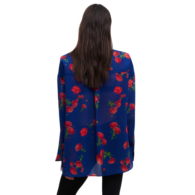 Combos CARNATION DREAM SHIRT (W7DKSH0038 BLUE) Combos CARNATION DREAM SHIRT (W7DKSH0038 BLUE)