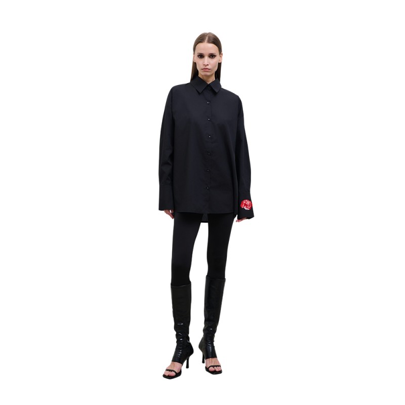 COMBOS BLOOM SHIRT (W7ELSH0116 BLACK)