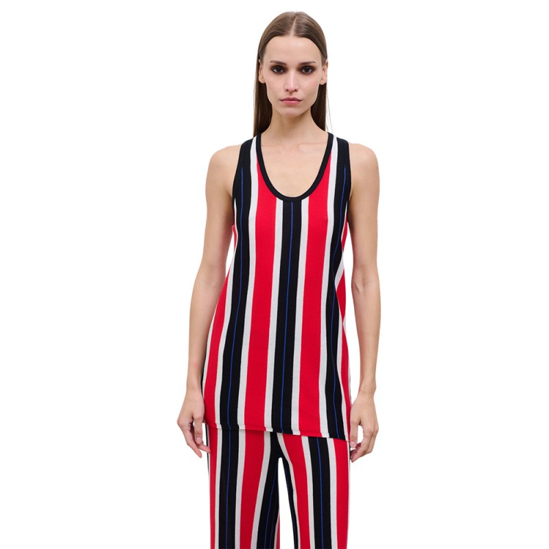 COMBOS PINSTRIPE KNIT TOP (W7THBL0074 TYPE) COMBOS PINSTRIPE KNIT TOP (W7THBL0074 TYPE)