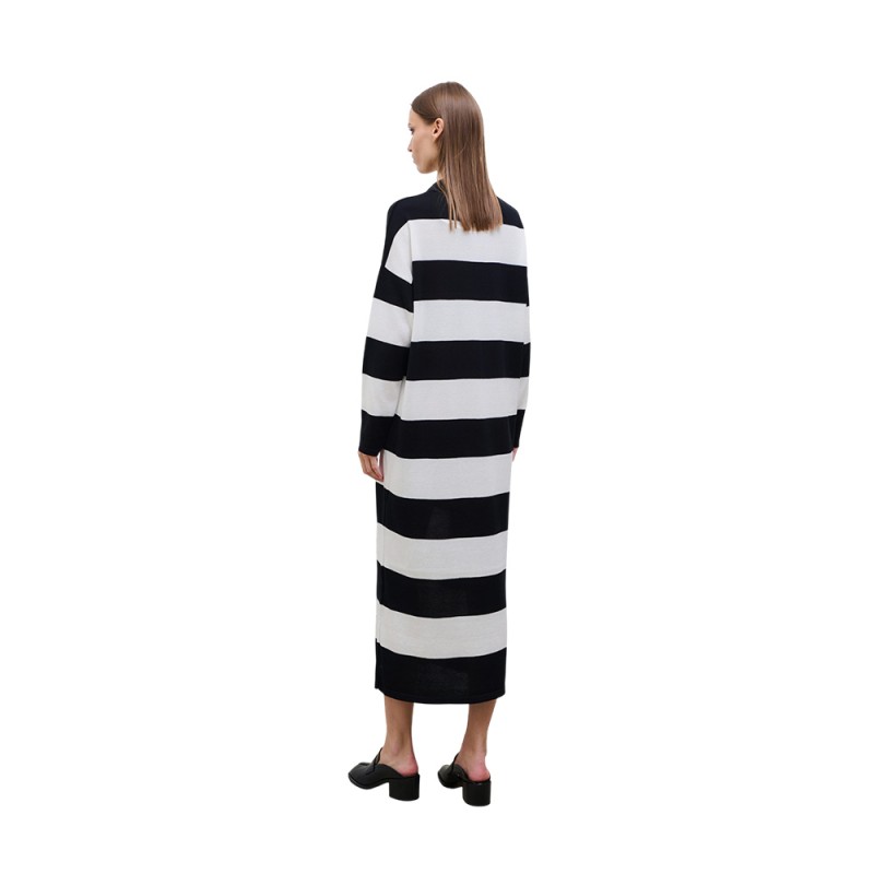 COMBOS BLACK AND IVORY KNIT DRESS (W7THDL0092 TYPE) COMBOS BLACK AND IVORY KNIT DRESS (W7THDL0092 TYPE)